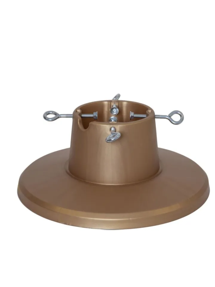 MARELIDA Künstliche Weihnachtsbäume<Weihnachtsbaumständer Baumhöhe bis 2,1m mit Wassertank in gold