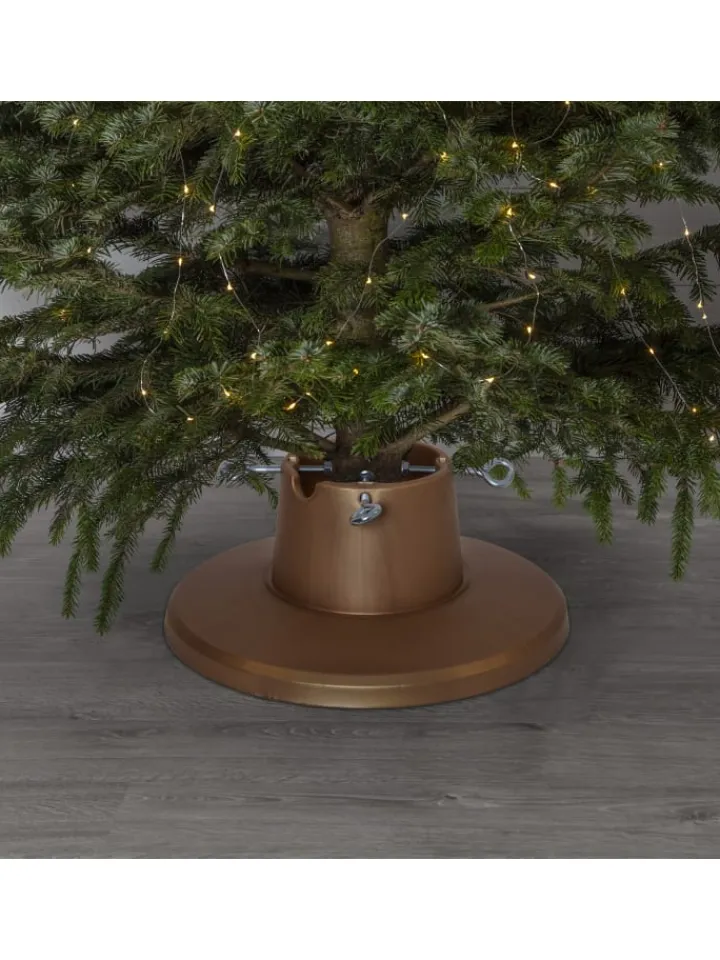 MARELIDA Künstliche Weihnachtsbäume<Weihnachtsbaumständer Baumhöhe bis 2,1m mit Wassertank in gold