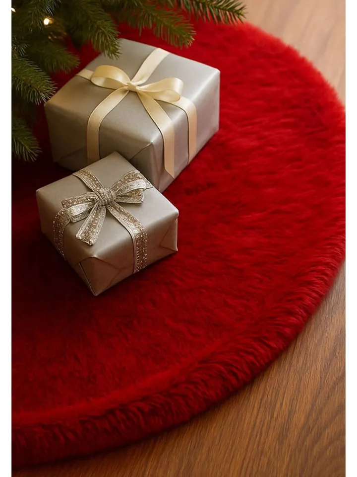 ABERTO DESIGN Teppiche & Fußmatten<Weihnachtsbaum-Teppich in Rot
