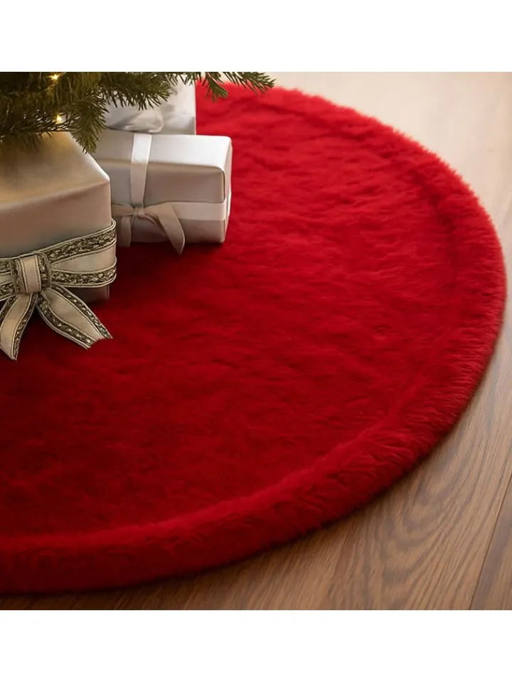 ABERTO DESIGN Teppiche & Fußmatten<Weihnachtsbaum-Teppich in Rot