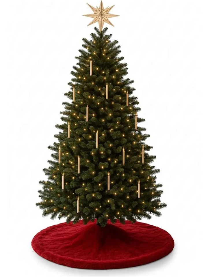 ABERTO DESIGN Teppiche & Fußmatten<Weihnachtsbaum-Teppich in Rot