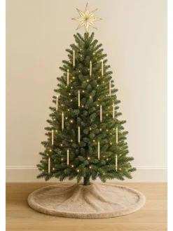 ABERTO DESIGN Teppiche & Fußmatten<Weihnachtsbaum-Teppich in Beige