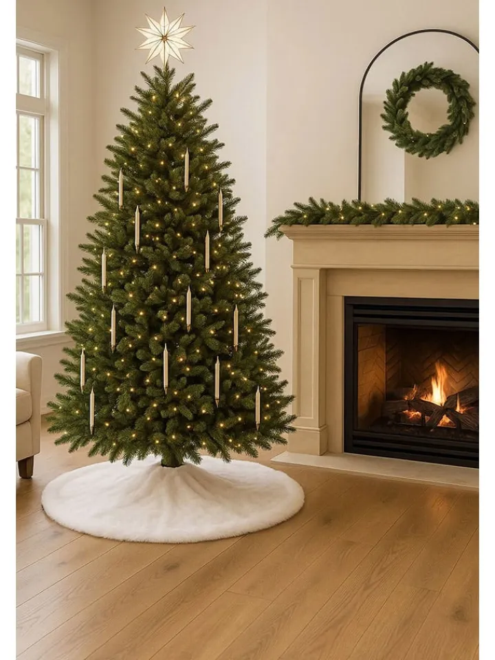 ABERTO DESIGN Teppiche & Fußmatten<Weihnachtsbaum-Teppich in Creme