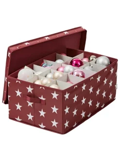 STORE IT Kisten & Körbe<Weihnachtskugelbox in Rot - (B)58 x (H)25 x (T)36 cm