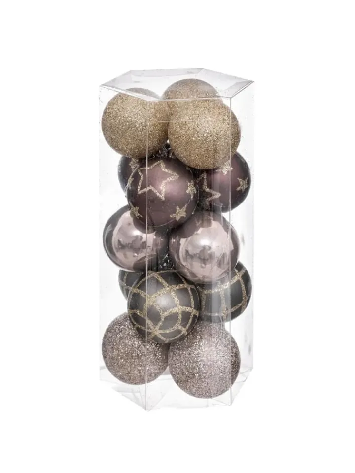 Atmosphera Créateur d'intérieur Weihnachtsschmuck<Weihnachtskugeln in beige