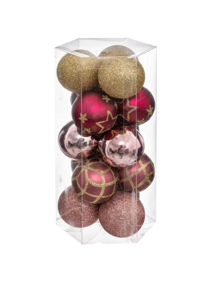 Atmosphera Créateur d'intérieur Weihnachtsschmuck<Weihnachtskugeln in rot