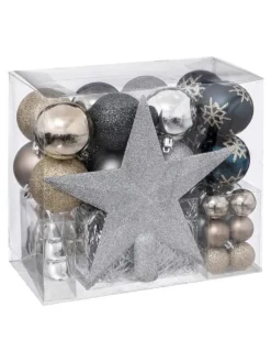 Atmosphera Créateur d'intérieur Weihnachtsschmuck<Weihnachtskugeln in schwarz
