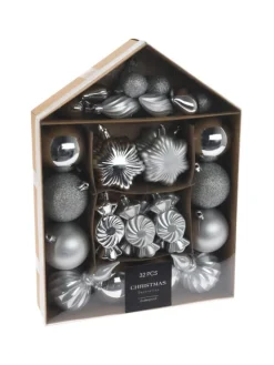 Home&Styling Collection Weihnachtsschmuck<Weihnachtskugeln in silbern