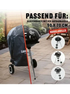Landmann Grillen<Wetterschutzhaube Premium - 90x70x70cm - schwarz
