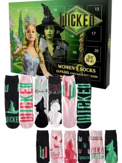 United Labels Adventskalender<Wicked Socken Adventskalender mit 12 Paar kurz und lang in Mehrfarbig