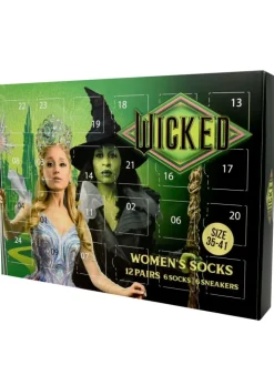 United Labels Adventskalender<Wicked Socken Adventskalender mit 12 Paar kurz und lang in Mehrfarbig