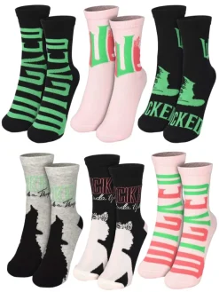 United Labels Adventskalender<Wicked Socken Adventskalender mit 12 Paar kurz und lang in Mehrfarbig