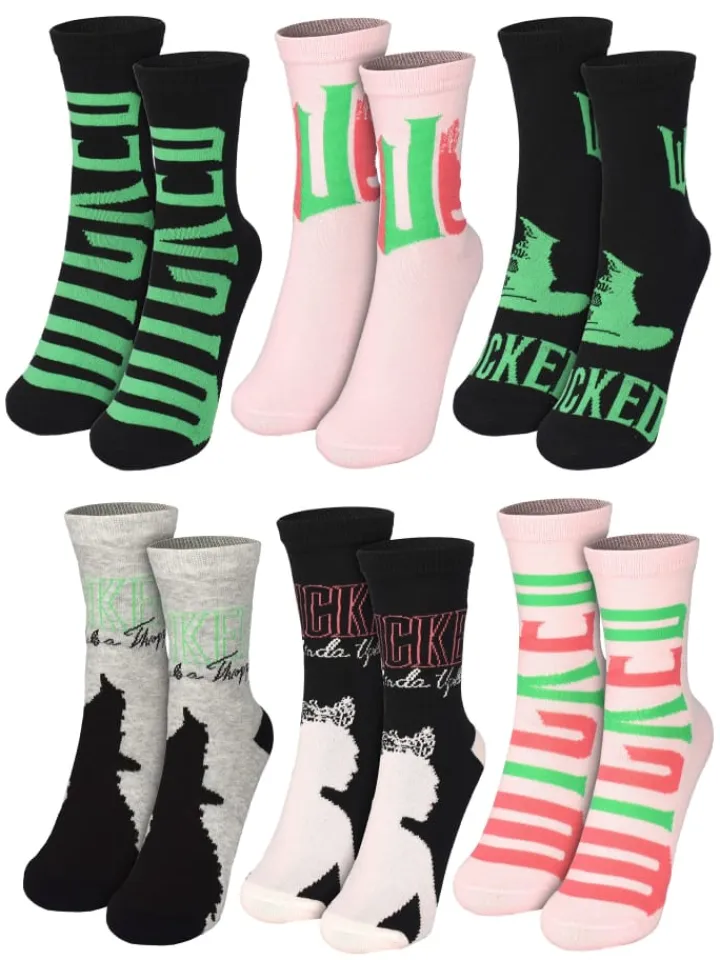 United Labels Adventskalender<Wicked Socken Adventskalender mit 12 Paar kurz und lang in Mehrfarbig