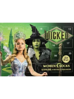United Labels Adventskalender<Wicked Socken Adventskalender mit 12 Paar kurz und lang in Mehrfarbig
