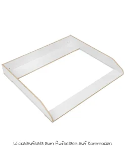 Jonka Babymöbel<Wickelaufsatz für IKEA Hemnes Kommoden - in weiss