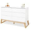 Pinolino Babymöbel|Regale & Schränke<Wickelkommode "Bridge" in Weiß - (B)146 x (H)101 x (T)77 cm