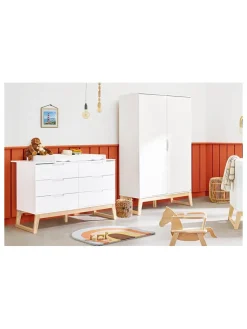Pinolino Babymöbel|Regale & Schränke<Wickelkommode "Bridge" in Weiß - (B)146 x (H)101 x (T)77 cm