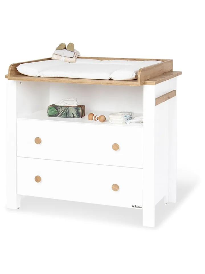 Pinolino Babymöbel|Regale & Schränke<Wickelkommode "Lova" in Weiß - (B)102 x (H)99 x (T)77 cm