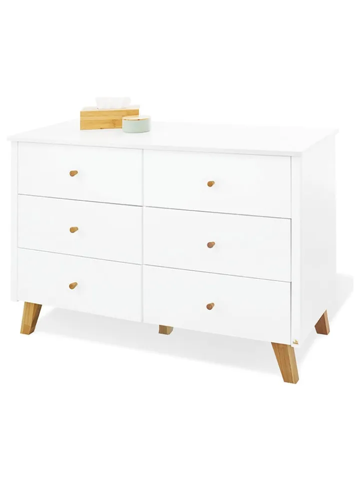 Pinolino Kindermöbel|Babymöbel<Wickelkommode "Pan" in Weiß - (B)140 x (H)101 x (T)78 cm