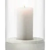 Blomus Kerzen, Vasen & Mehr<Windlicht ''Calma'' in Transparent/ Hellgrau - (H)20 x Ø 12 cm