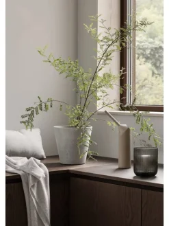 Blomus Kerzen, Vasen & Mehr<Windlicht ''Ven'' in Grau - (H)20 x Ø 17 cm
