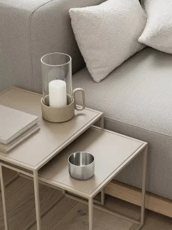 Blomus Kerzen, Vasen & Mehr<Windlicht "Yuragi" in Beige - (H)21 cm