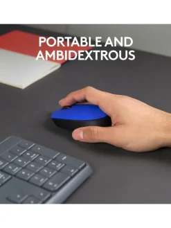 Logitech Tablets, Konsolen & Elektronisches Spielzeug<Wireless M171 Kabellose Maus in Blau - Ideal für Büro und in Blau