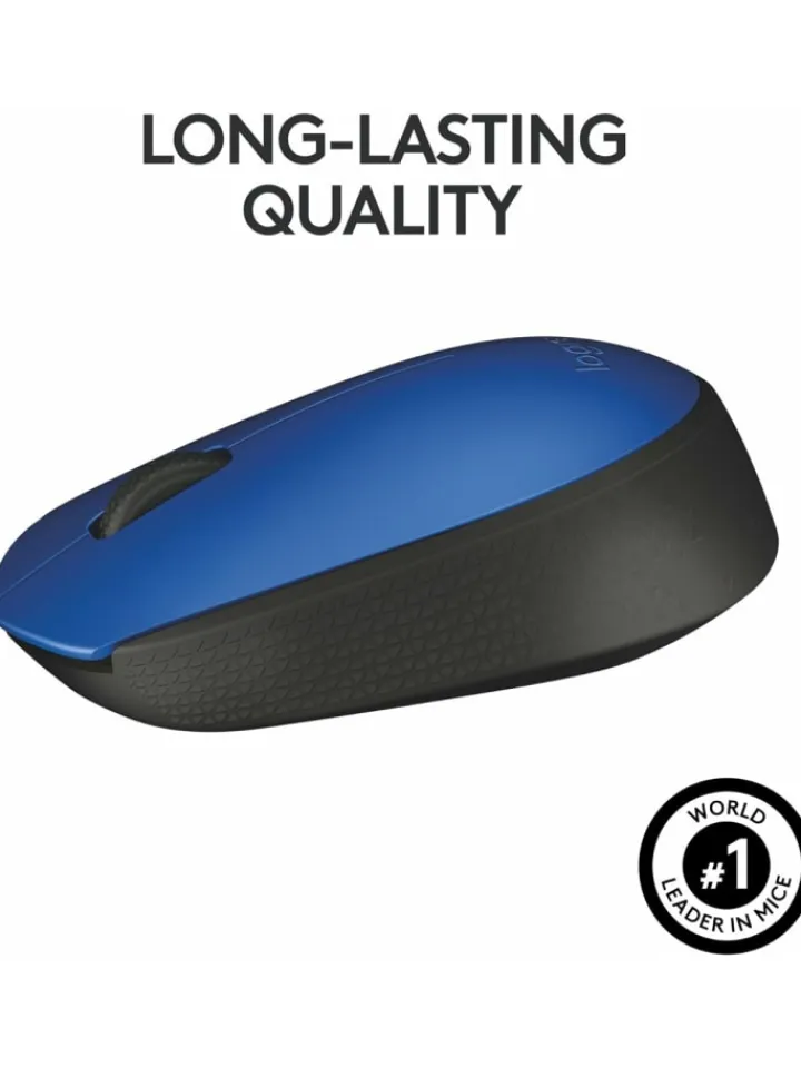 Logitech Tablets, Konsolen & Elektronisches Spielzeug<Wireless M171 Kabellose Maus in Blau - Ideal für Büro und in Blau