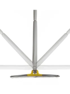InnovaGoods Putz- & Waschutensilien<Wischmopp in Grau/ Gelb - (B)38 x (H)142 x (T)18 cm