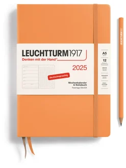 LEUCHTTURM1917 Büro- & Schulbedarf<Wochenkalender & Notizbuch in Apricot - A5