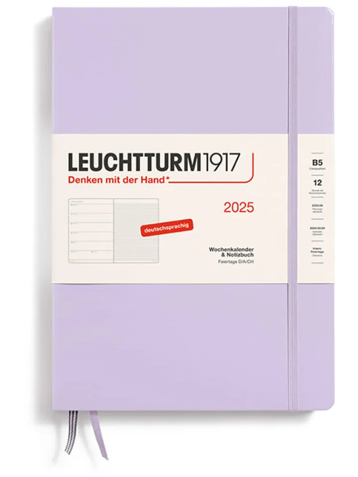LEUCHTTURM1917 Büro- & Schulbedarf<Wochenkalender & Notizbuch in Lila - B5