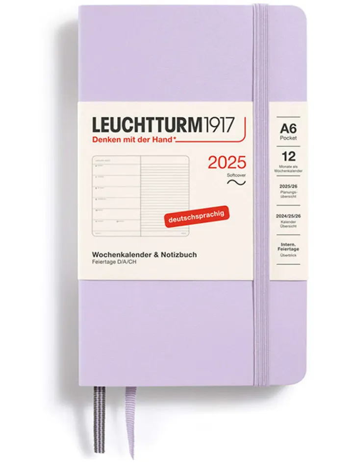 LEUCHTTURM1917 Büro- & Schulbedarf<Wochenkalender & Notizbuch in Lila - A6