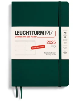 LEUCHTTURM1917 Büro- & Schulbedarf<Wochenplaner in Dunkelgrün - A5