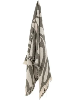 Bloomingville Wohndecken & Plaids<Wohndecke ''Alk'' in Beige/ Grün - (L)160 x (B)130 cm