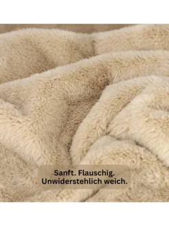 Schöner Wohnen Kollektion Wohndecken & Plaids<Wohndecke ELEGANCE in Beige