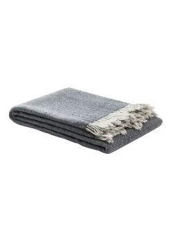 Lanerossi Wohndecken & Plaids<Wohndecke in Grau/ Anthrazit - (L)180 x (B)130 cm