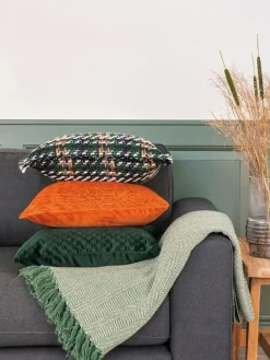 House Nordic Wohndecken & Plaids<Wohndecke in Grün - (L)160 x (B)130 cm