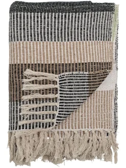 Bloomingville Wohndecken & Plaids<Wohndecke ''Isnel'' in Beige/ Braun - (L)160 x (B)130 cm