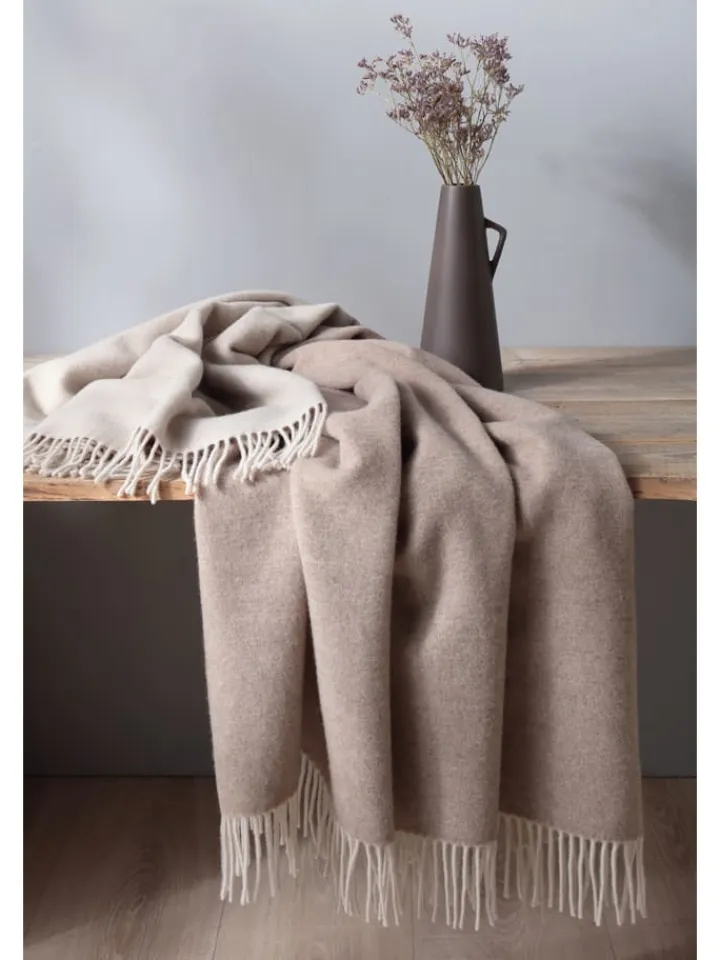 biederlack Wohndecken & Plaids<Wohndecke Kaschmirplaid in natur-sand
