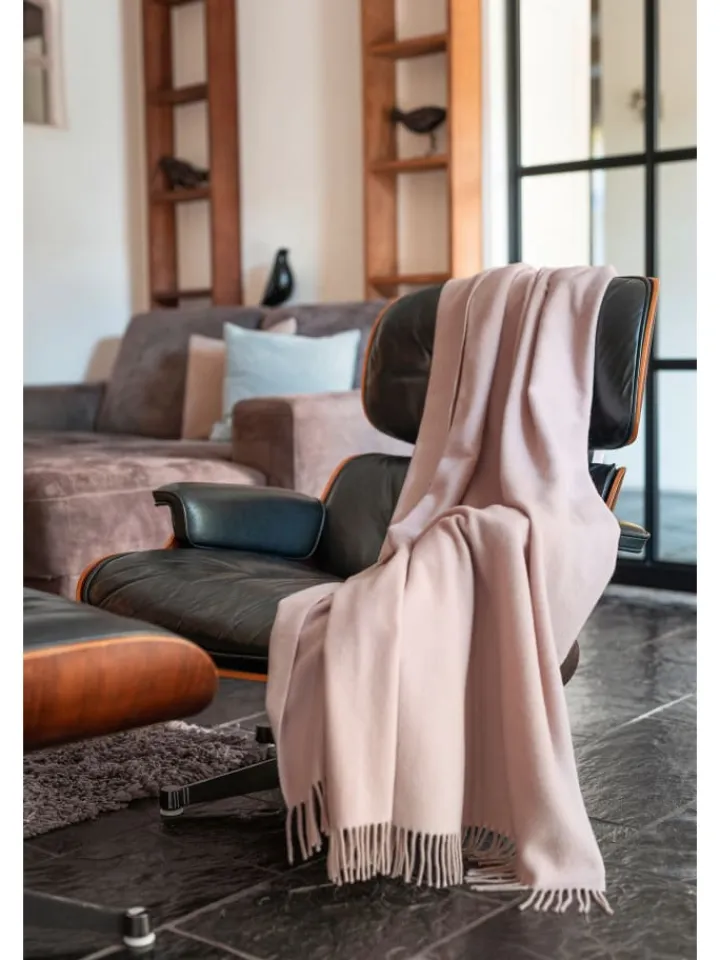 biederlack Wohndecken & Plaids<Wohndecke Kaschmirplaid in rose-ecru