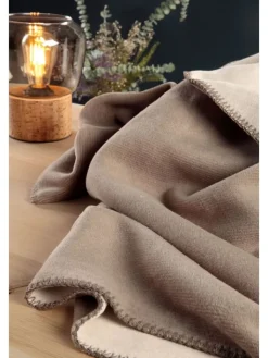 biederlack Wohndecken & Plaids<Wohndecke Melange Doubleface in sand-natur