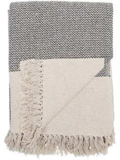 Bloomingville Wohndecken & Plaids<Wohndecke ''Sefanit'' in Beige/ Grau - (L)160 x (B)130 cm