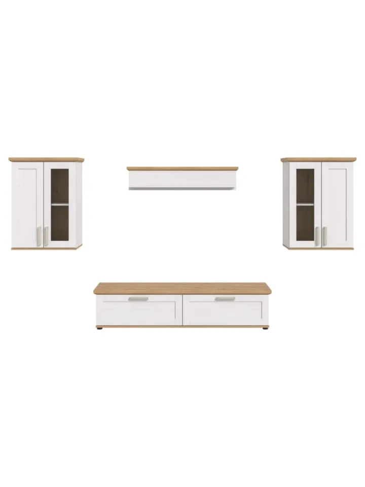 xonox.home Möbel-Sets<Wohnkombination (B/H/T: 336x161x40 cm) in Sibiu Lärche Nachbildung