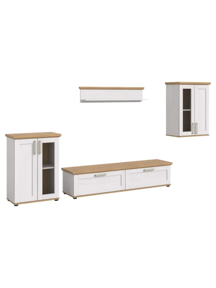 xonox.home Möbel-Sets<Wohnkombination (B/H/T: 336x161x40 cm) in Sibiu Lärche Nachbildung