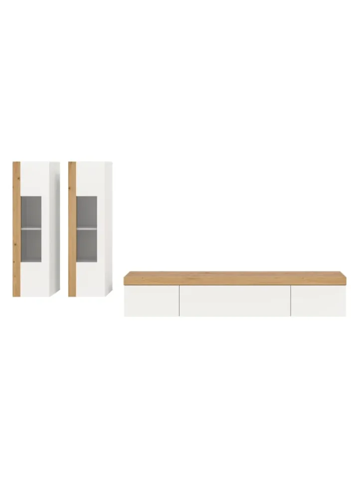 xonox.home Möbel-Sets<Wohnkombination (B/H/T: 270x34x33 cm) in weiß