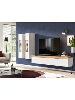 xonox.home Möbel-Sets<Wohnkombination (B/H/T: 270x34x33 cm) in weiß