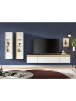 xonox.home Möbel-Sets<Wohnkombination (B/H/T: 270x34x33 cm) in weiß