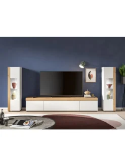 xonox.home Möbel-Sets<Wohnkombination (B/H/T: 270x34x33 cm) in weiß