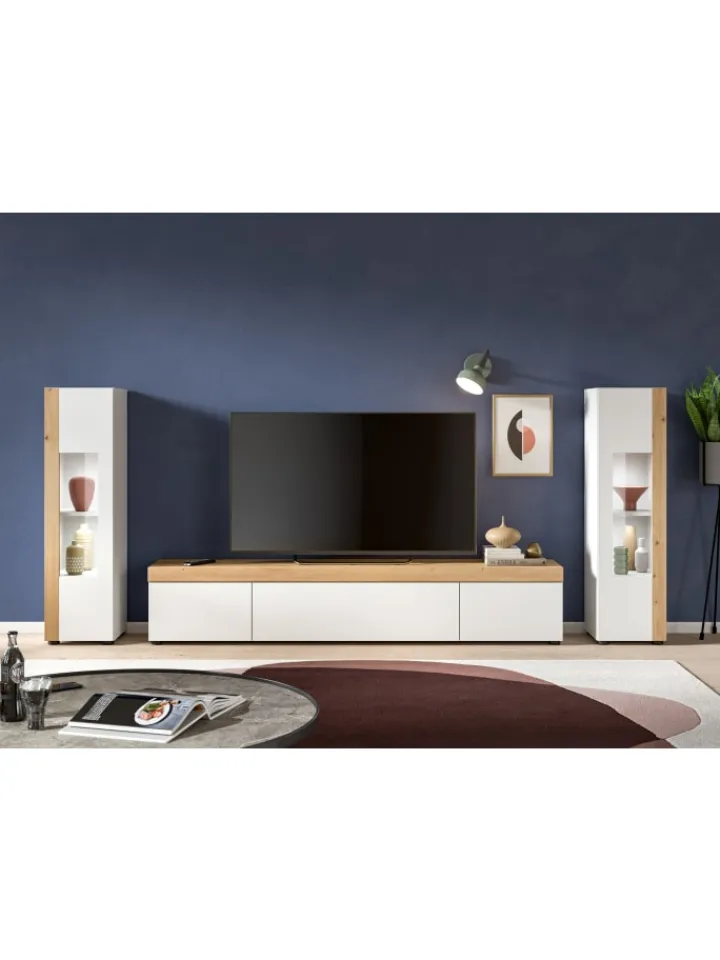 xonox.home Möbel-Sets<Wohnkombination (B/H/T: 270x34x33 cm) in weiß