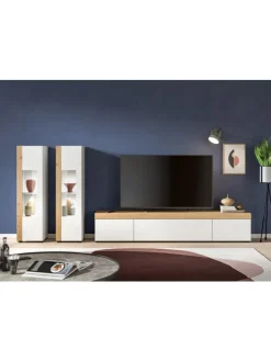 xonox.home Möbel-Sets<Wohnkombination (B/H/T: 270x34x33 cm) in weiß